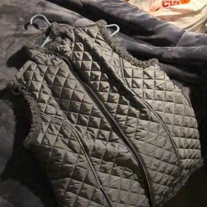 Mega Soft Gray Shortsleeve Zipped Vest